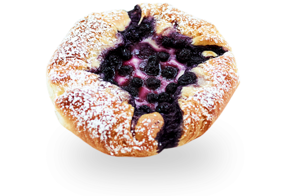 Wild Blueberry & Custard Danish